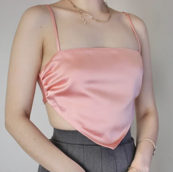 Handkerchief Tie Crop Tops